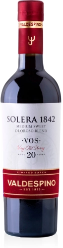 Sherry Oloroso Solera 1842 VOS 0,5L - półsłodkie | Valdespino 